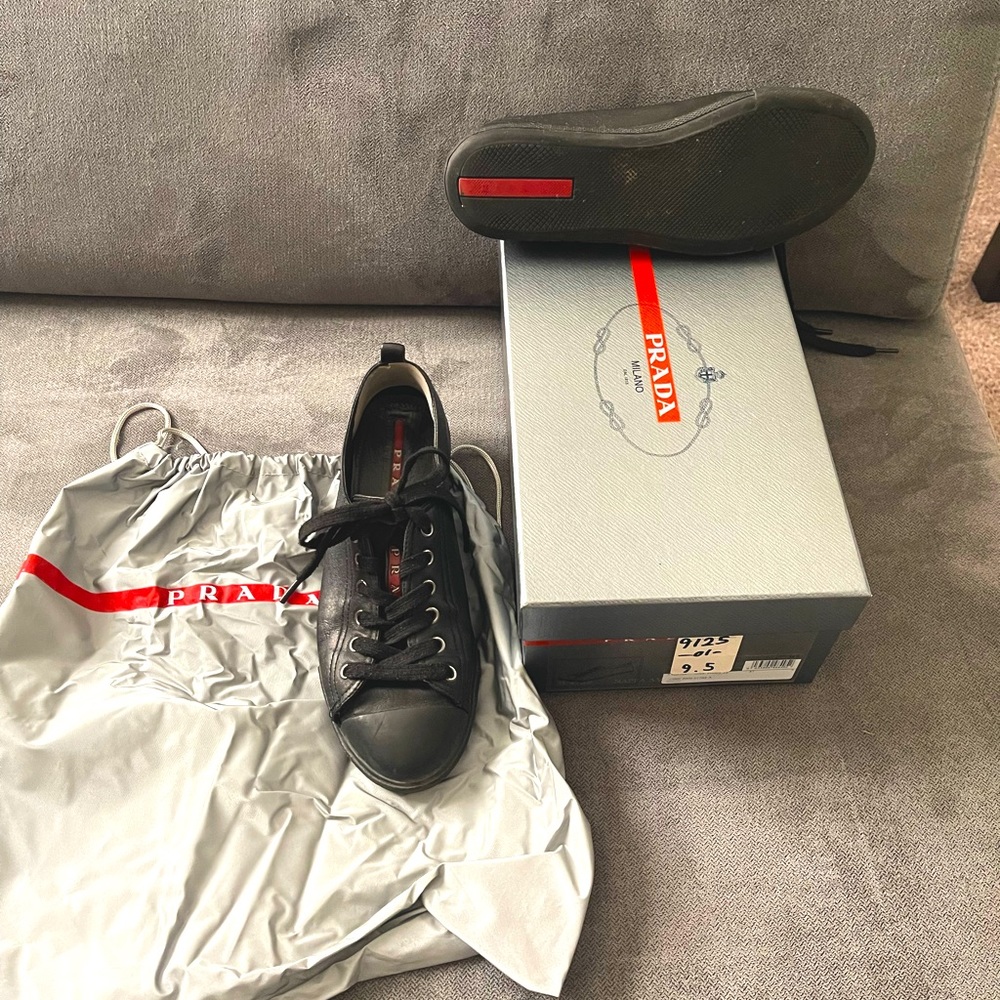 Prada Nappa Aviator Nero sneakers